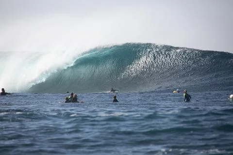 Big Waves in the Ocean Stock Photos