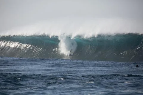 Big Waves in the Ocean Stock Photos
