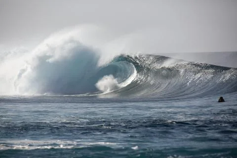 Big Waves in the Ocean Stock Photos