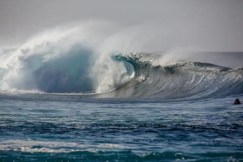 Big Waves in the Ocean Foto stock