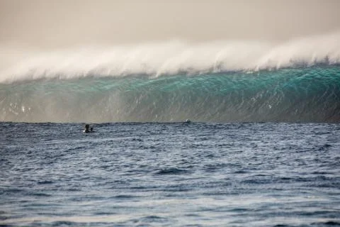 Big Waves in the Ocean Stock Photos