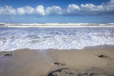 Big waves pattern in Florianopolis, Southern Brazil Foto stock