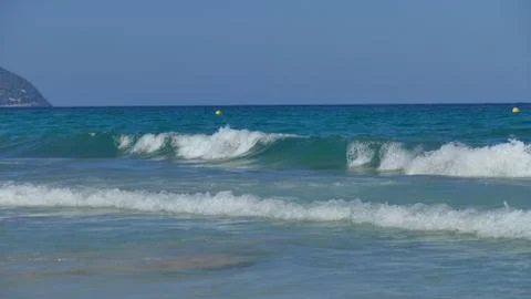 Big waves at sea Stock Photos