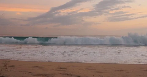 Big waves Sri Lanka Stock Footage 73497817