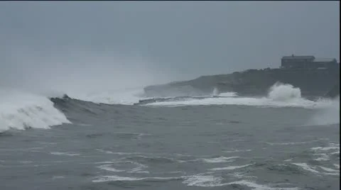 Big waves of stormy sea. 스톡 동영상 19589449