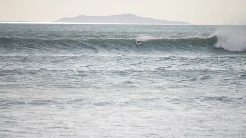 Big waves in Ventura, CA Video stock 144794823