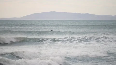 Big waves in Ventura, CA Stock Footage 144795550