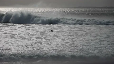 Big waves in Ventura, CA Video stock 144795988
