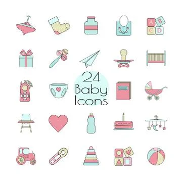 Big web icon set. Stock Illustration