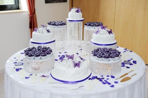Big wedding cake Stock Photos