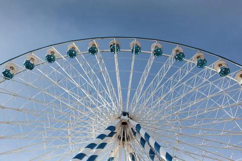 Big wheel at the funfair Stock Photos