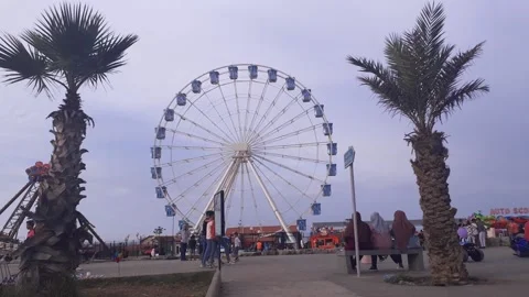 The big wheel park sablette algiers Time lapse Video stock 139783841