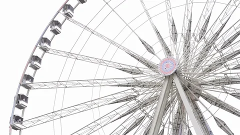 Big Wheel on Place de la Concorde in Paris Stock Footage 94995503