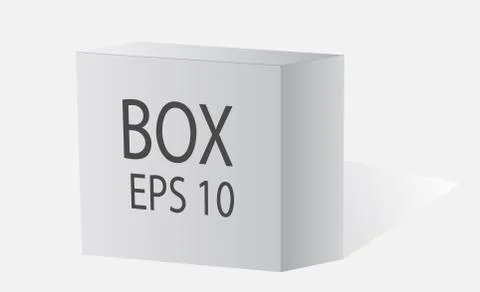 Big white box. Stock Illustration