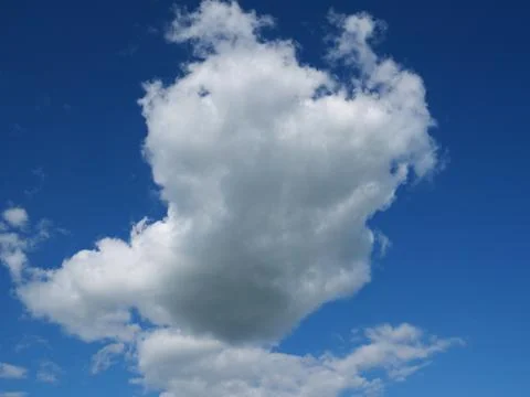 A big white cloud in the sky Stock Photos