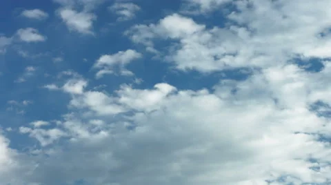 Big white cloud on a sunny day 4k Stock-Footage 49211678