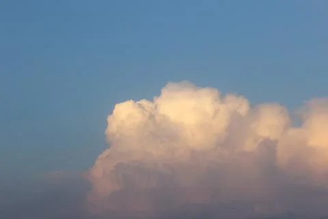 A big white cloud before a thunderstorm Stock Photos