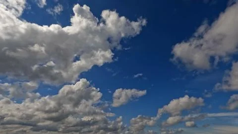 Big white clouds cute sky backdrop - photo of nature Stock Photos