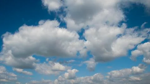 Big white clouds in sky Stock Photos