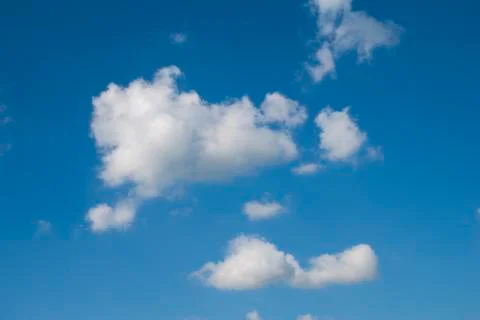 Big white clouds in sky Stock Photos