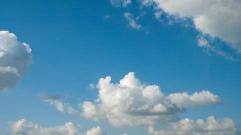 Big white clouds in sky Stock Photos
