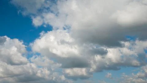Big white clouds in sky Stock Photos