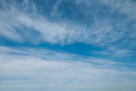 Big white clouds in sky Stock Photos