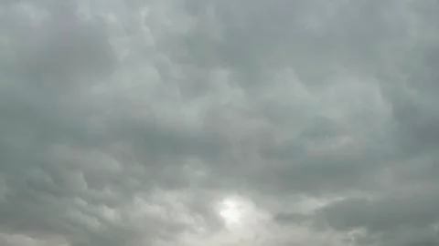 Big white clouds in sky Stock Photos