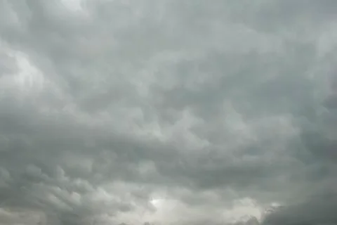 Big white clouds in sky Stock Photos