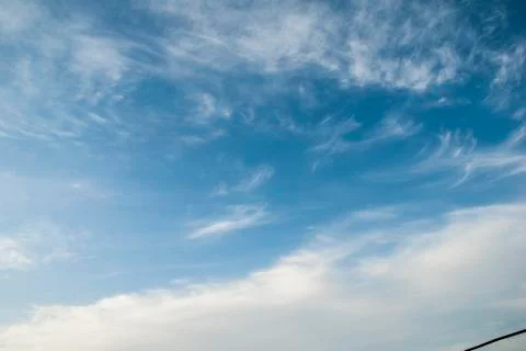 Big white clouds in sky Stock Photos