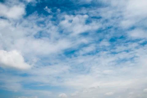 Big white clouds in sky Stock Photos