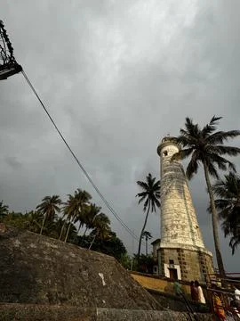 Big white Lighthouse Foto stock