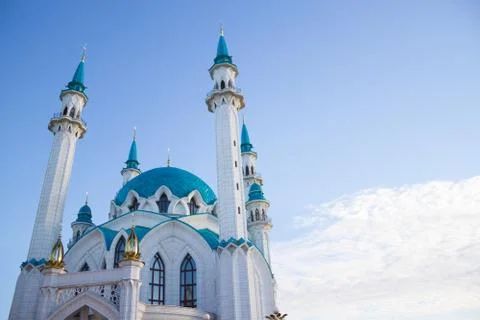 Big white mosque Stock Photos