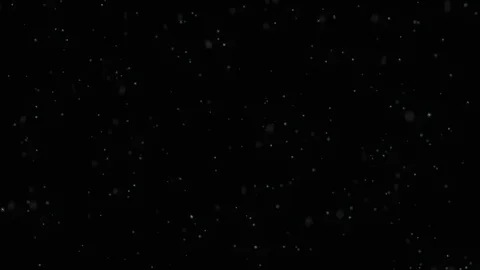 Big white snowflakes chaotically flying on black background and falling down. Stock Footage 116810173