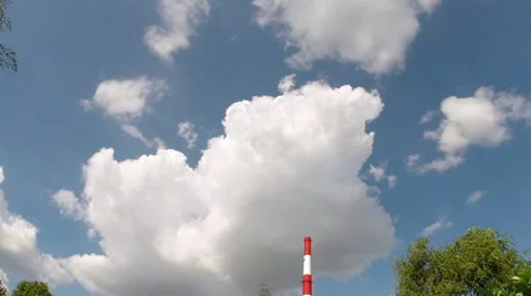 Big White Thick Clouds Stock Footage 41395415