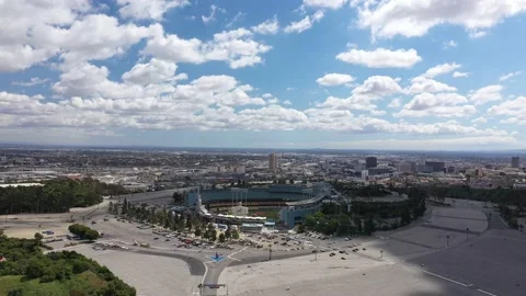Big Wide Dodger Stadium Stock Footage 133467469