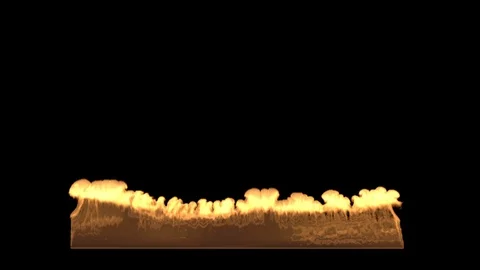 Big Wide Isolated Fire Source Stock Footage 102370494