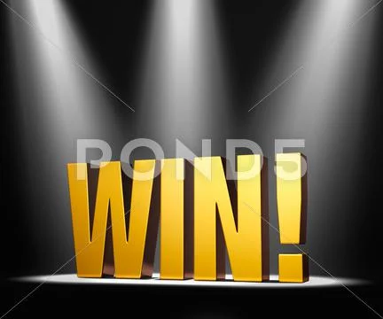 Big win Stock Illustration