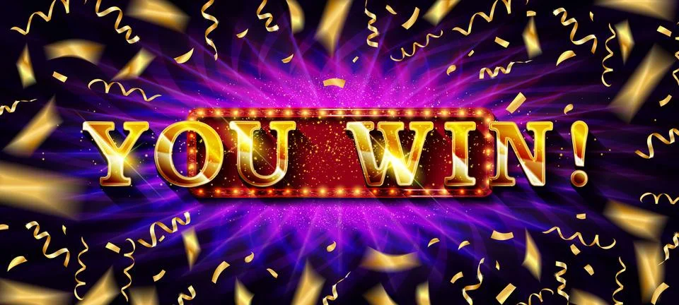 Big Win Jackpot. Stock Illustration