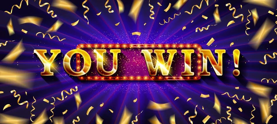 Big Win Jackpot. Stock Illustration