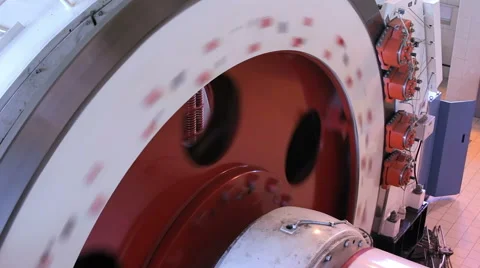 Big winch drum rotating Stock Footage 66782780