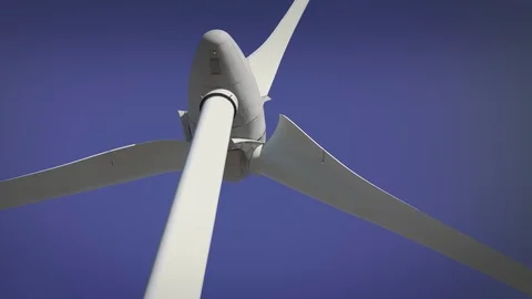 Big windmill against the sky Stock Footage 95680299