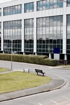 Big windows building Stock Photos