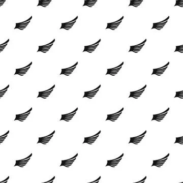 Big wing bird pattern, simple style Stock Illustration