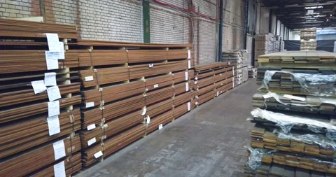 Big Wood warehouse Stock Footage 167865699