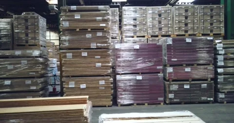 Big Wood warehouse Stock Footage 167865869