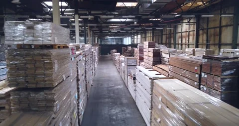 Big Wood warehouse Stock Footage 167865934