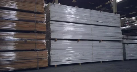 Big Wood warehouse Stock Footage 167866092