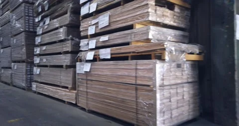 Big Wood warehouse Stock Footage 167866124
