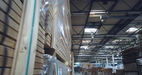 Big Wood warehouse Stock Footage 167866458